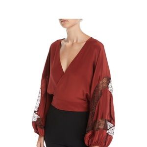 NWT Stunning Wrap Top
